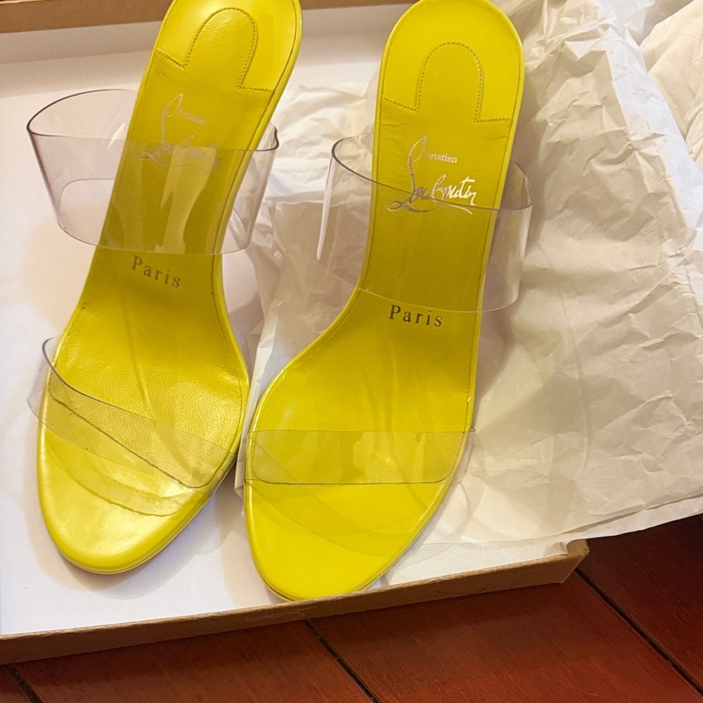 Christian Louboutin Just Nothing 85 Patent /Lining /PVC